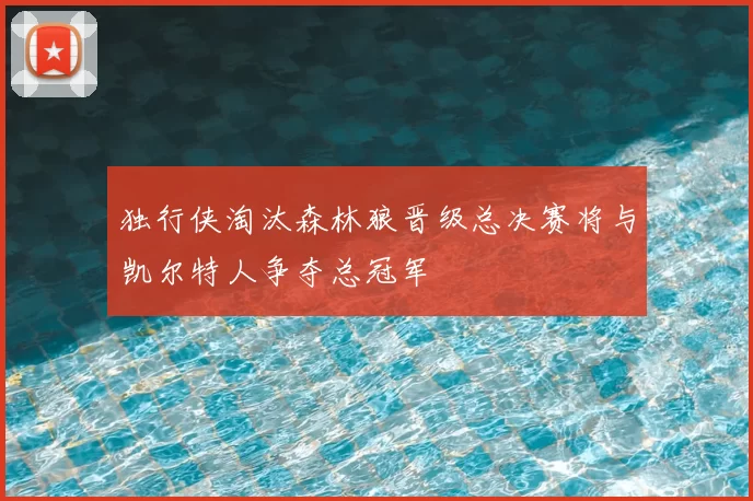 独行侠淘汰森林狼晋级总决赛将与凯尔特人争夺总冠军