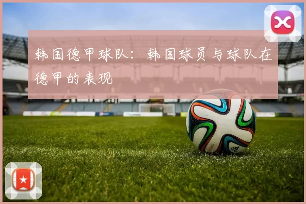 韩国德甲球队：韩国球员与球队在德甲的表现